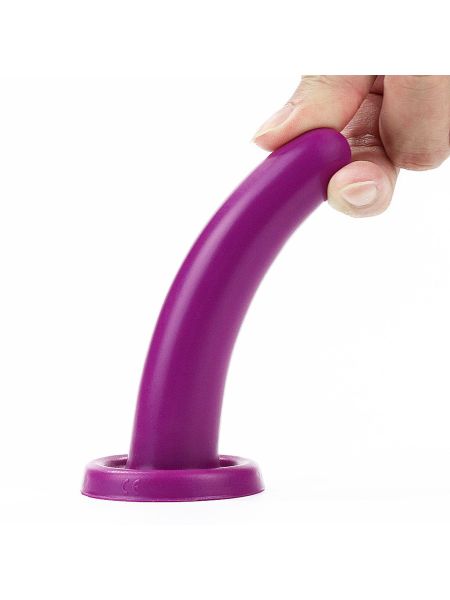 Fioletowe dildo do strap-ona zabawy analne silikonowy 11 cm - 7