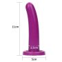 Fioletowe dildo do strap-ona zabawy analne silikonowy 11 cm - 9