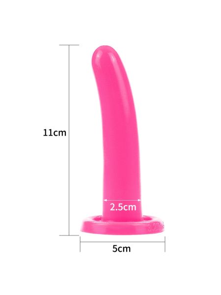 Dildo do strap-ona zabawy analne silikonowe 11 cm - 2