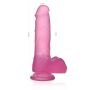 Dildo jasnoróżowe silikonowy z przyssawką 17,5 cm - 4