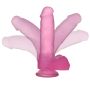 Dildo jasnoróżowe silikonowy z przyssawką 17,5 cm - 8