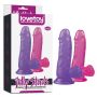 Silikonowe fioletowe dildo przyssawka 15,5 cm - 10