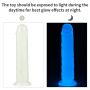 Dildo z przyssawką  ledowe duże podświetlane 20 cm - 9