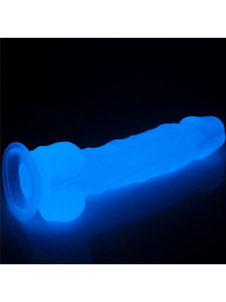 Podświetlane dildo led giętkie duży penis 21,5 cm - 6