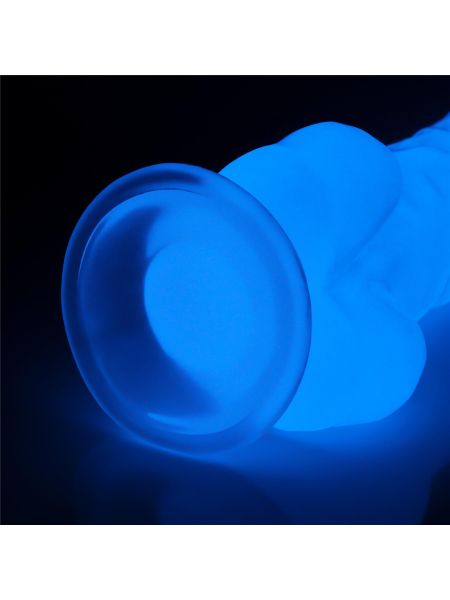 Podświetlane dildo led giętkie duży penis 21,5 cm - 7