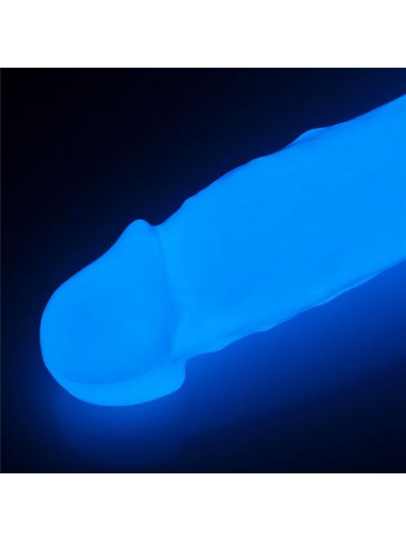 Podświetlane dildo led giętkie duży penis 21,5 cm - 8