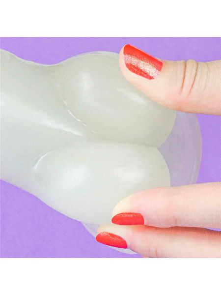 Podświetlane dildo led giętkie duży penis 21,5 cm - 15