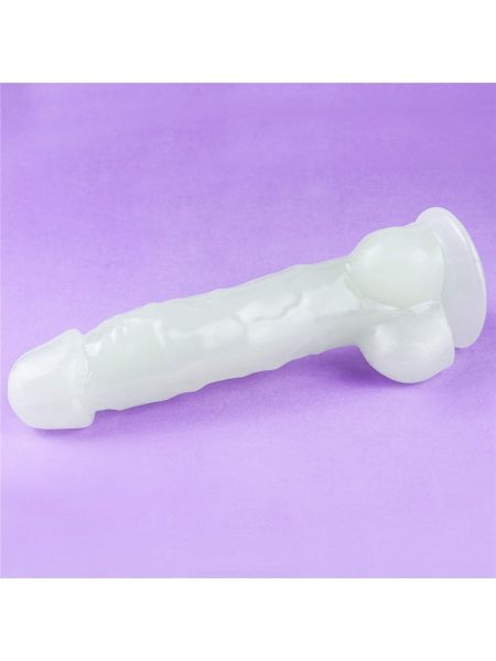 Podświetlane dildo led giętkie duży penis 21,5 cm - 16
