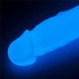 Podświetlane dildo led giętkie duży penis 21,5 cm - 9