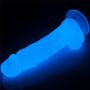 Podświetlane dildo led giętkie duży penis 21,5 cm - 10