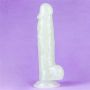 Podświetlane dildo led giętkie duży penis 21,5 cm - 13