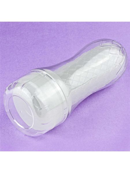 Podświetlany masturbator led z wypustkami 20 cm - 16