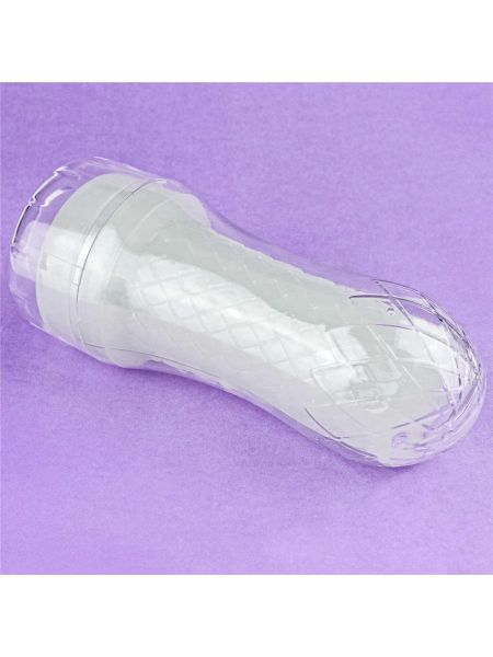 Podświetlany masturbator led z wypustkami 20 cm - 17