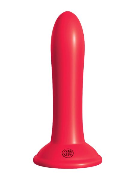 Strap-on uprząż z silikonowym gładkim dildo 13 cm - 7