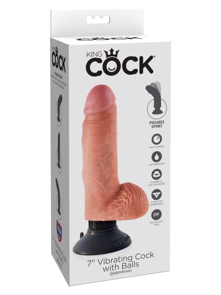 Wodoodporne wibrujące dildo realistyczny wygląd żylaste - 4