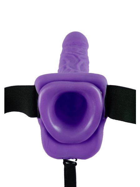 Uprząż Strap-on z dildo żylastym przedłużenie penisa 18cm - 5