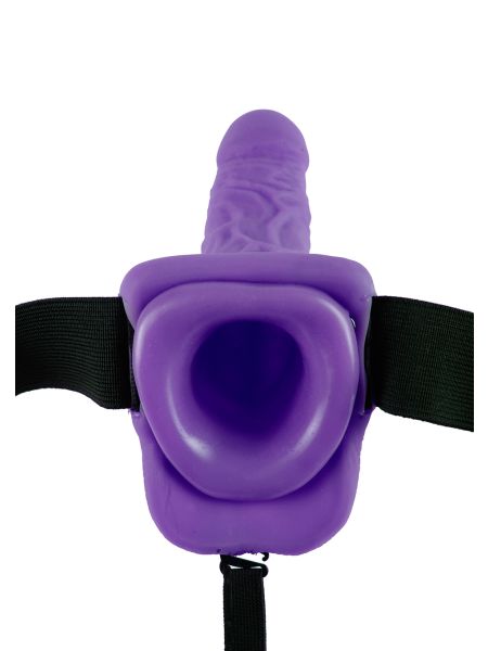 Uprząż Strap-on z dildo żylastym przedłużenie penisa 18cm - 6