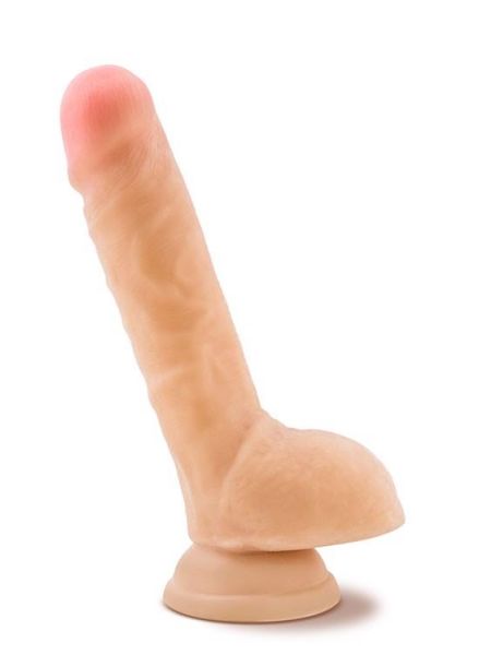 Sztuczny penis cielisty realistyczny miękki dildo 23 cm - 4