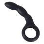 Korek analny czarne dildo analne z uchwytem 13,5cm - 6