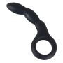 Korek analny czarne dildo analne z uchwytem 13,5cm - 7