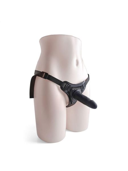 Strap-on czarne majtki z silikonowym dildo 10 cm