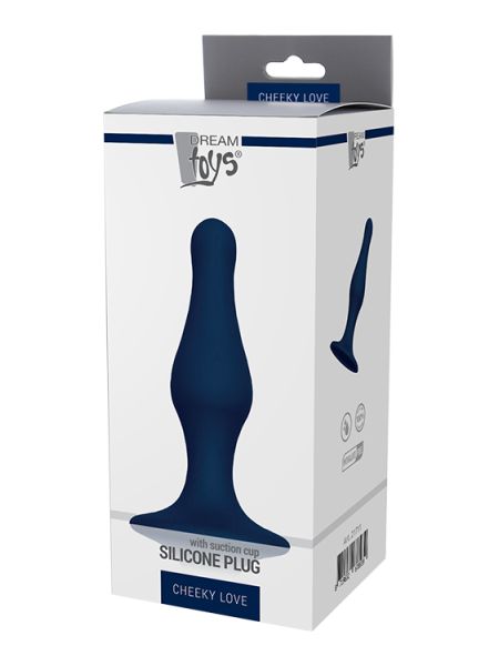 Zatyczka gładki korek plug analny dildo z przyssawką - 6