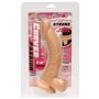 Dildo cieliste wyżyłowany penis z przyssawką 19 cm - 3