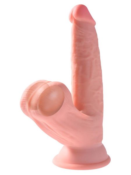 Dildo realistyczne żylaste z wielkimi jądrami 15cm - 5