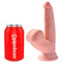 Dildo realistyczne żylaste z wielkimi jądrami 15cm - 4