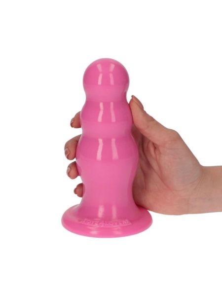 Różowe dildo do penetracji analnej korek silikonowy plug - 6