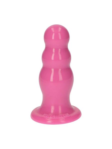 Różowe dildo do penetracji analnej korek silikonowy plug - 8