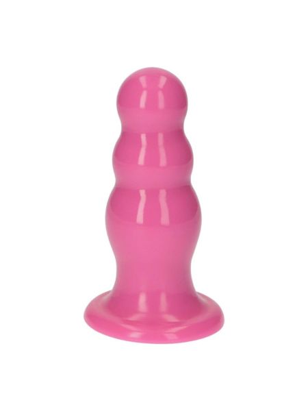 Różowe dildo do penetracji analnej korek silikonowy plug - 10