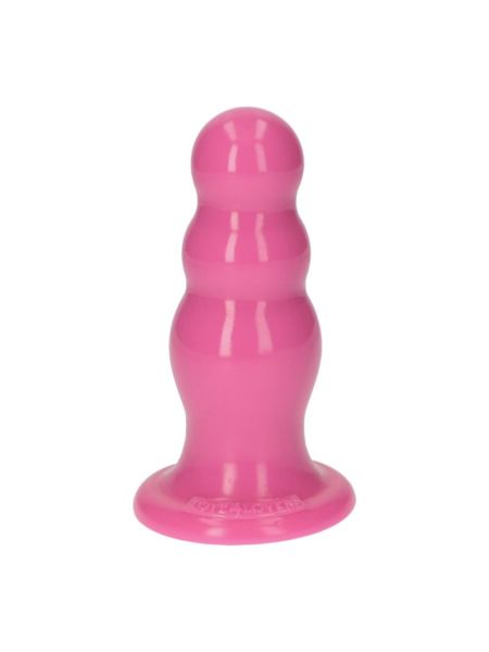 Różowe dildo do penetracji analnej korek silikonowy plug - 7