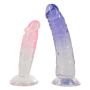 Strap-on na szelkach w zestawie dwa gumowe dildo - 22