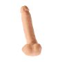 Penis grube żylaste cieliste dildo z mocną przyssawką 23 cm - 18