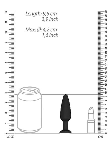 Zatyczka podłużny silikonowy korek analny 9,5 cm - 3