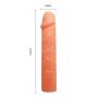 Giętkie dildo elastyczne realistyczny wygląd 19 cm - 9