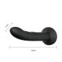 Strap-on na szelkach z zakrzywionym dildo 16,8 cm - 7