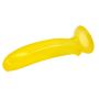 Gładkie żelowe dildo żółty banan z przyssawką - 3