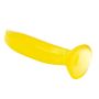 Gładkie żelowe dildo żółty banan z przyssawką - 4