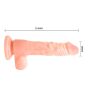 Dildo realistyczne żylaste z wibrującą końcówką - 5