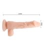 Dildo realistyczne przyssawką żylasty penis 21 cm - 5