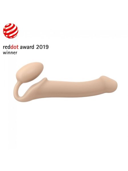 Silikonowy Strap-on podwójna penetracja gładkie dildo - 4