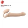 Silikonowy Strap-on podwójna penetracja gładkie dildo - 5