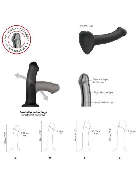 Penis giętki miękki realistyczny silikonowe dildo - 2