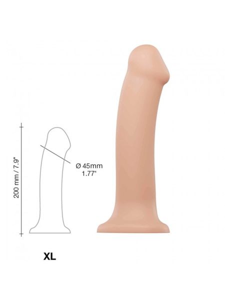 Penis giętki miękki realistyczny silikonowe dildo - 4