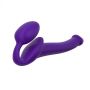 Fioletowe podwójne dildo do sexu lesbijskiego 29,8 cm - 2