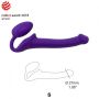 Fioletowe podwójne dildo do sexu lesbijskiego 29,8 cm - 6