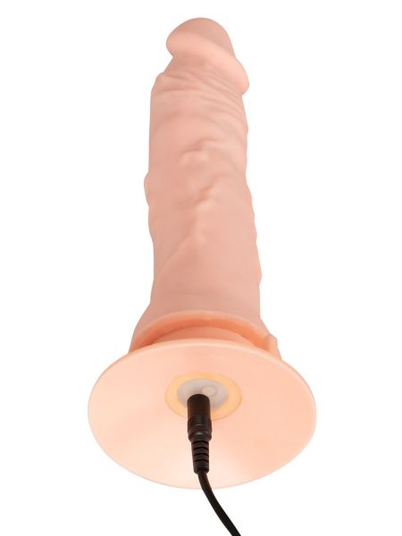 Żylaste giętkie elastyczne dildo z wibracjami 21,5 cm - 21