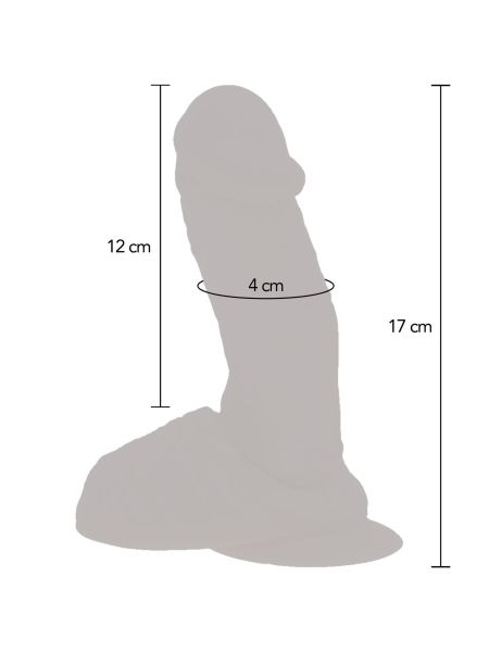 Dildo realistyczne żylaste z mocną przyssawką 17cm - 5